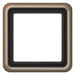 Jung Abdeckrahmen CD 500, 1fach, Aluminium, Gold-Bronze... JUNGE-CD581GB 4011377051805 (Abb. 1)