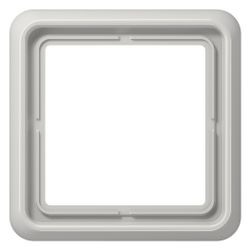 Jung Abdeckrahmen CD 500, 81x81mm, Duroplast, Lichtgrau... JUNGE-CD581LG 4011377581104 (Abb. 1)