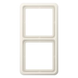 Jung Abdeckrahmen CD 500, 2fach, Duroplast, Weiß... JUNGE-CD582W 4011377054608 (Abb. 1)