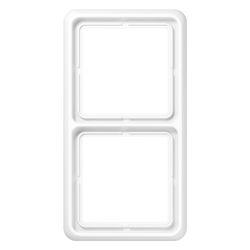 Jung Abdeckrahmen CD 500, 2fach, Duroplast, Alpinweiß... JUNGE-CD582WW 4011377054806 (Abb. 1)