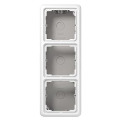 Jung Aufputz-Kappe CD 500, 3fach, Duroplast, Alpinweiß... JUNGE-CD583AWW 4011377687301 (Abb. 1)