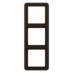 Jung Rahmen 3fach CD 500, 81x223mm, Duroplast, Braun... JUNGE-CD583BR 4011377055100 (Abb. 1)