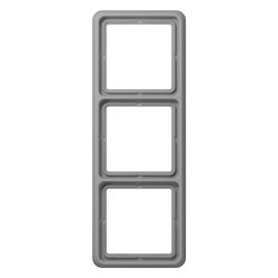 Jung Rahmen 3fach CD 500, 81x223mm, Duroplast, Grau... JUNGE-CD583GR 4011377055605 (Abb. 1)