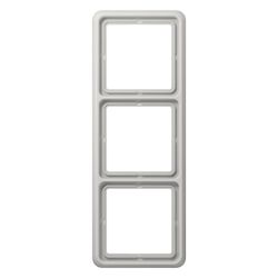 Jung Rahmen CD 500 3fach, 81x223mm, Duroplast, lichtgrau... JUNGE-CD583LG 4011377581302 (Abb. 1)