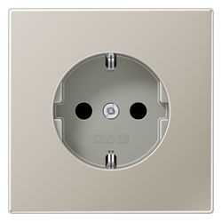 Jung Schutzkontakt-Steckdose LS ES1520, 16A 250V, Metall, Edelstahl... JUNGE-ES1520 4011377062986 (Abb. 1)