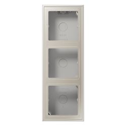 Jung Aufputz-Kappe LS CUBE 3fach, 223x81x47mm, Duroplast lackiert, Edelstahl... JUNGE-ES2583A-L 4011377048812 (Abb. 1)