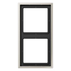 Jung Abdeckrahmen LS 990 2fach, 81x152mm, Metall, Edelstahl... JUNGE-ES2982 4011377749108 (Abb. 1)