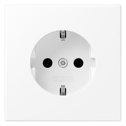 Jung Schutzkontakt-Steckdose LS LS1520KIWWM, 16A 250V, Duroplast lackiert, Schneewei... JUNGE-LS1520KIWWM 4011377186361 (Abb. 1)