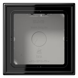 Jung Aufputz-Kappe LS CUBE 1fach, 81x81x47mm, Duroplast, Schwarz... JUNGE-LS581ASW 4011377048652 (Abb. 1)