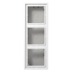 Jung Aufputz-Kappe LS CUBE 3fach, 223x81x47mm, Duroplast, Alpinweiß... JUNGE-LS583AWW 4011377048775 (Abb. 1)