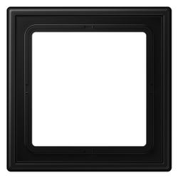 Jung Rahmen 1fach LS 990, 81x81mm, Duroplast lackiert, graphitschwarz matt... JUNGE-LS981SWM 4011377186767 (Abb. 1)