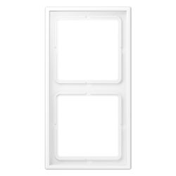 Jung Rahmen 2fach LS 990, 81x152mm, Duroplast lackiert, Schneeweiß matt... JUNGE-LS982WWM 4011377186798 (Abb. 1)