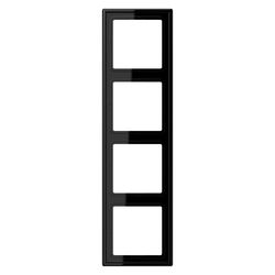 Jung Abdeckrahmen LS 990 4fach, 81x294mm, Duroplast, Schwarz... JUNGE-LS984SW 4011377868908 (Abb. 1)