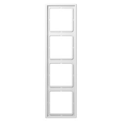 Jung Abdeckrahmen LS 990 4fach, 81x294mm, Duroplast, Alpinweiß... JUNGE-LS984WW 4011377121003 (Abb. 1)