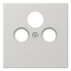 Jung Abdeckung für Universal-Sat/BK-Dosen LS 990, 70x70mm, Thermoplast, Lichtgrau... JUNGE-LS990SATLG 4011377024458 (Abb. 1)
