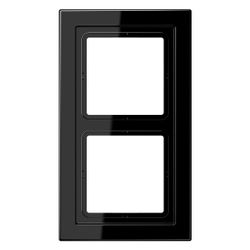 Jung Rahmen LS-DESIGN LSD982SW, 2fach, Duroplast, Schwarz... JUNGE-LSD982SW 4011377039865 (Abb. 1)