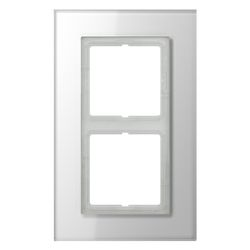 Jung Glasrahmen LS PLUS LSP982GLWW, 2fach, 115x186x11mm, Glas, Alpinweiß... JUNGE-LSP982GLWW 4011377069633 (Abb. 1)