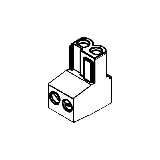 BOSCH Ersatzteil TTNR: 87444040880 Anschlussklemme 2-pol orange (5x)