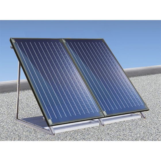 BOSCH Solar-Paket JUPA SO580, Flachdach 6 x SO5000 TFH, mit Beschwerungswannen