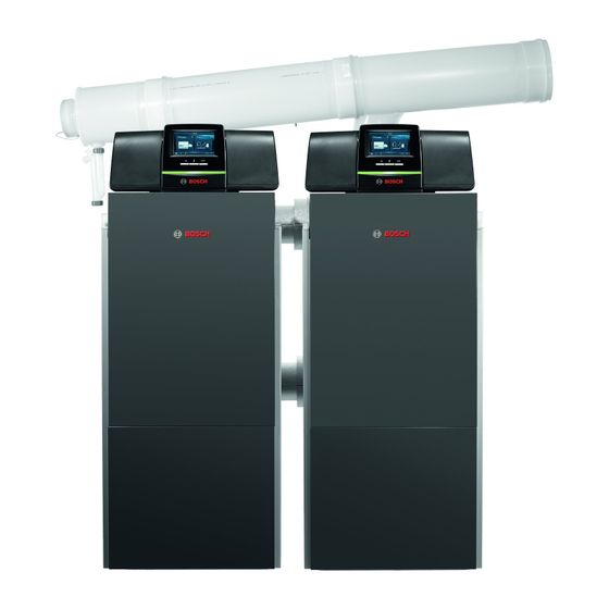 Bosch Kesselkaskade Condens 7000 F 600 CSR21/23, 2x Condens 7000 F 300kW mit Drosselklappe