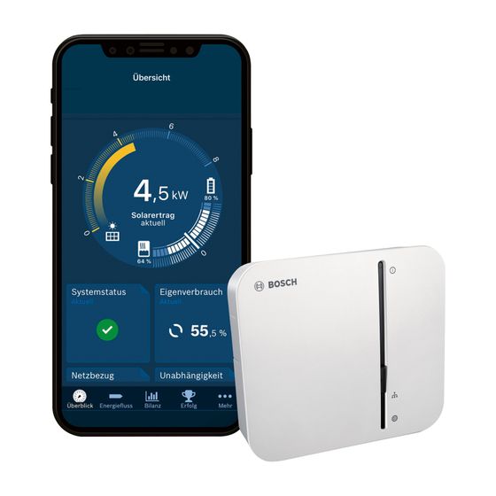 BOSCH Freischaltcode Energiemanager für Compress 7000i AW, 7800i LW mit PV