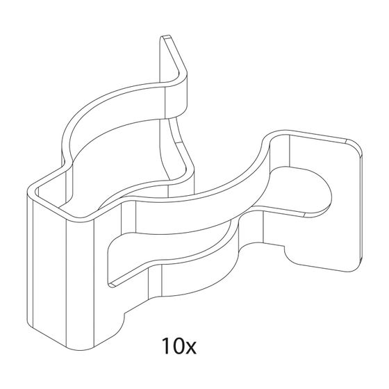 BOSCH Ersatzteil TTNR: 87112000240 Klammer (10x)