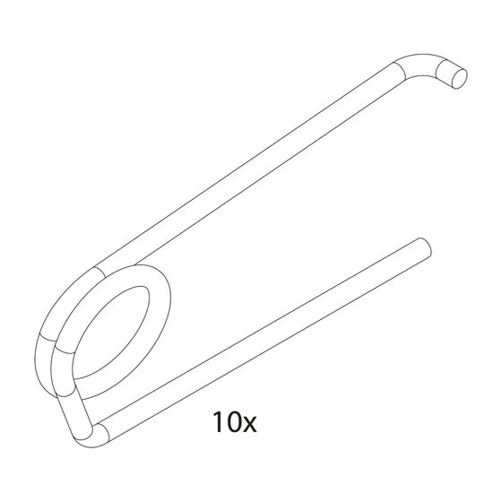 BOSCH Ersatzteil TTNR: 87167711670 Haltefeder 10mm (10x)