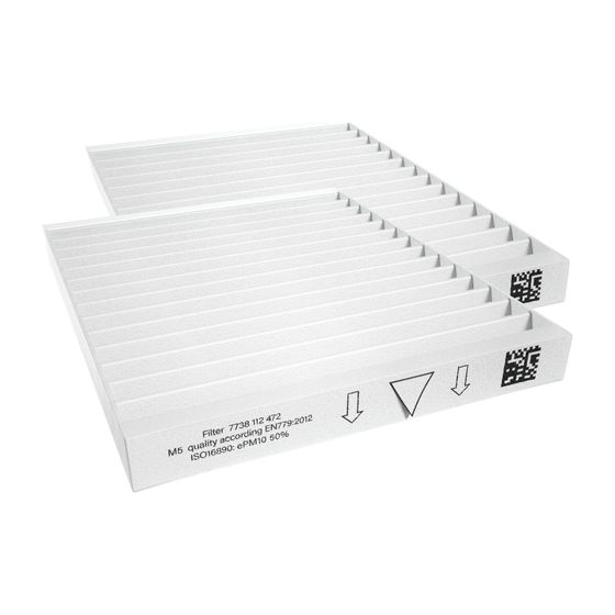 BOSCH Zubehör Wohnungslüftung FSM5/F7 Luftfilter-Set für Vent 4000 CC, 2 Stk.