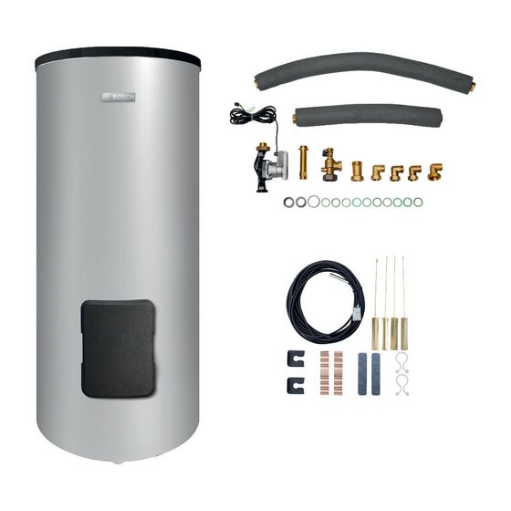 BOSCH Warmwasser-Speicher-Paket Bopa WP 102, WP 300 KP 1 B, plus Zubehör für OC7000F