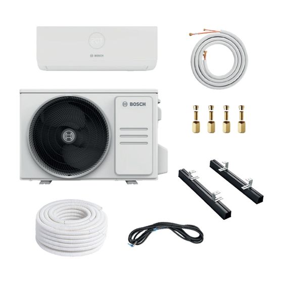 BOSCH Split-Klimapaket Bopa CL301 CL3000i26-Set, Bodenkonsole, Doppelrohr
