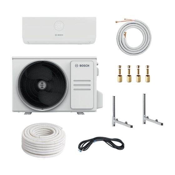 BOSCH Split-Klimapaket Bopa CL302 CL3000i26-Set, Wandkonsole, Doppelrohr