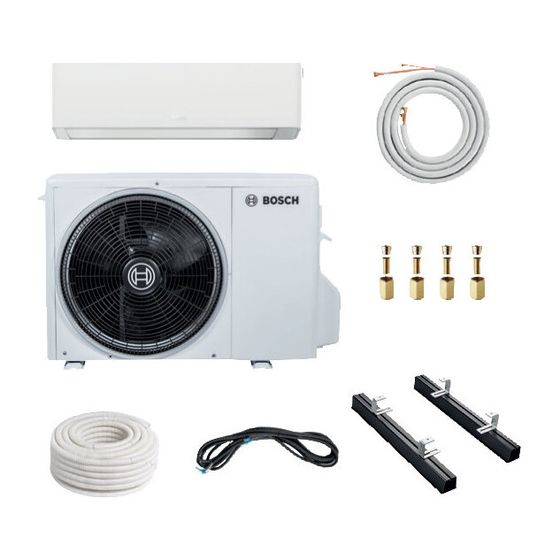 BOSCH Split-Klimapaket Bopa CL701 CL7000i26-Set, Bodenkonsole, Doppelrohr, R32