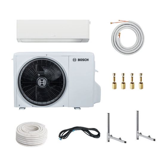BOSCH Split-Klimapaket BOPA CL702 CL7000i26-Set, Wandkonsole, Doppelrohr