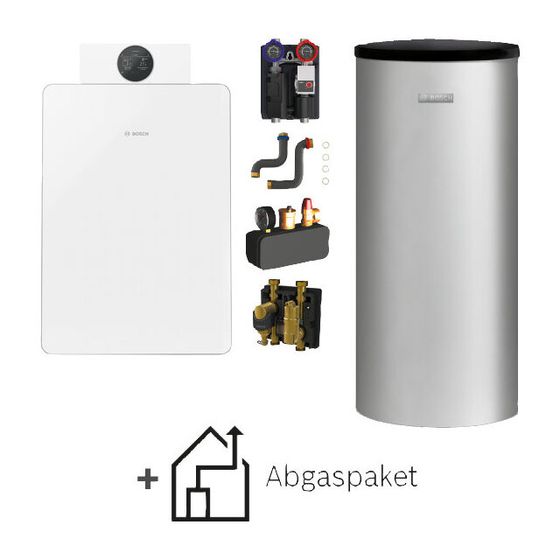 BOSCH Gas-Brennwert-Pluspaket Bopa GCFS896, GC8800iF-30, W 160-5 P1 A, HSM25/6, C93x