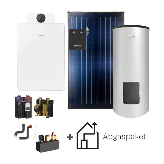 BOSCH Gas-Brennwert-Premiumpaket Bopa GCFS8143, GC8800iF-22, 3xFKC, WS 400-5 B, HSM, C93x
