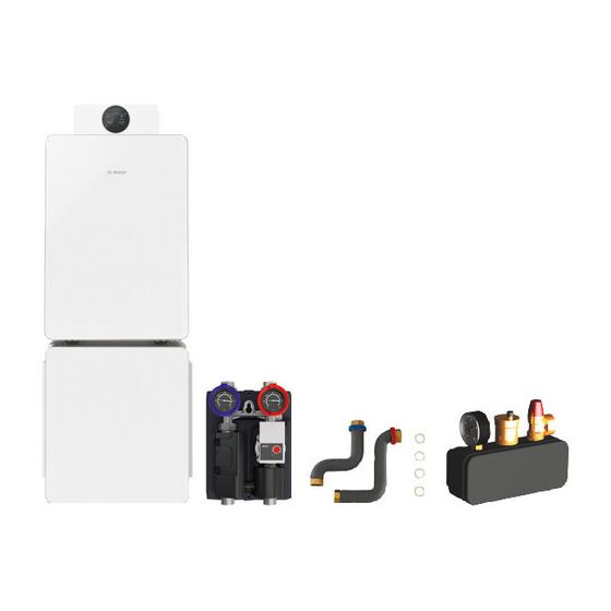 BOSCH Gas-Brennwert-Standardpaket Bopa GCFS829, GC8800iF-30, WH 135-3 P, HS25/6 MSL