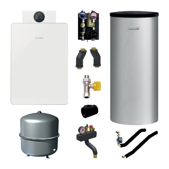 BOSCH Öl-Brennwert-Basic-Paket Bopa OC8iF20, OC8800iF 25, W 200-5 P1 A, HSM25/6 MM100