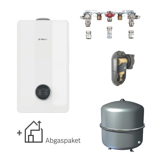 BOSCH Brennwert-Standardpaket Bopa ST CSH 015, CSH5800iG 30P23, Grundbausatz 93x