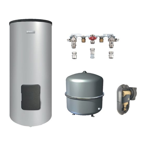 BOSCH Brennwert-Hybridpaket Bopa ST CSH 001, WP 180 KP 1 B, Abscheider 1