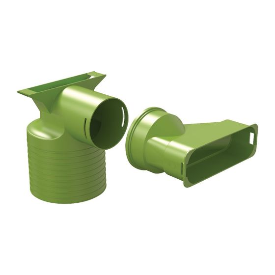 Bosch Umlenkstück 1x FK140 für Wohnungslüftung FKU140-4, kurz, Set