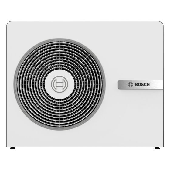 Bosch Mono-Außeneinheit CS8800iAW 11 O-T 11kW, Heizleistung 4,64kW bei A7/W35, R290, 400V 3-phasig, Weiß