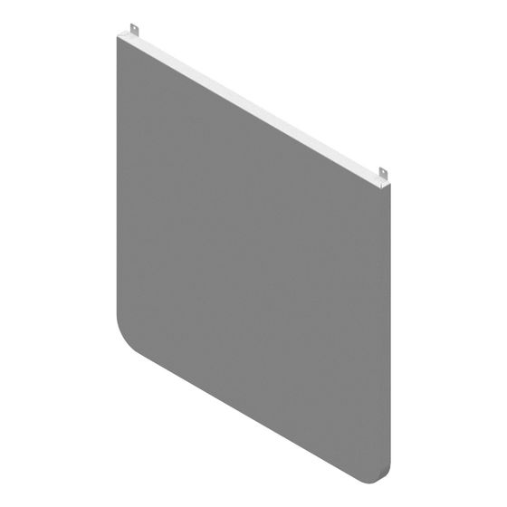 BOSCH Frontabdeckung unten, Metall Weiß, 8738213666
