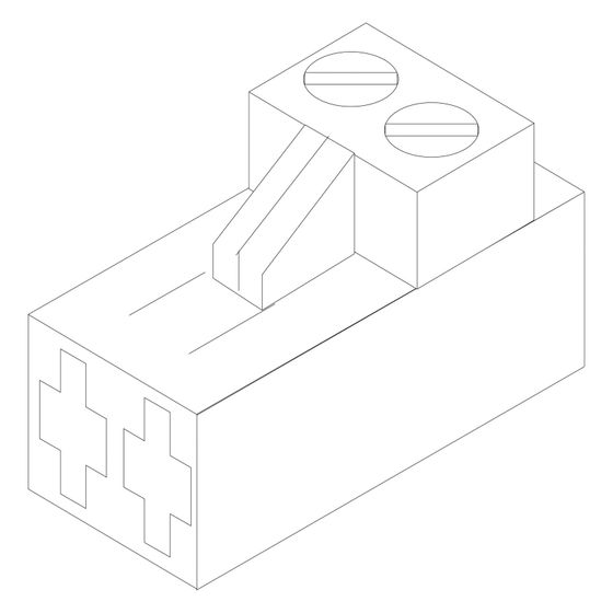 Bosch Anschlussklemme 2-polig WE-ON, Rotviolett, 63035845