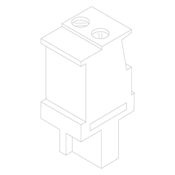 Bosch Anschlussklemme 2-polig FPU, Betongrau, 63036139