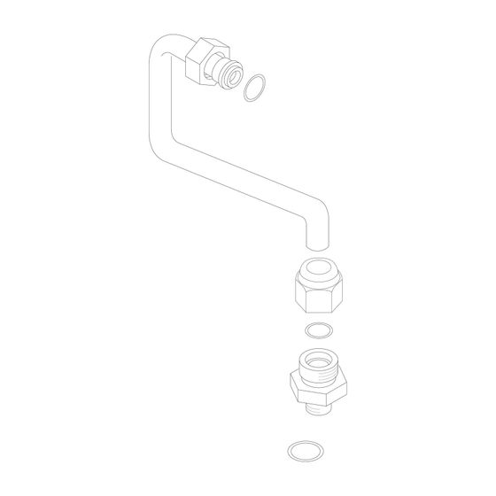 BOSCH Ersatzteil TTNR: 7100833 Verbindungsrohr Armatur/Brenner kpl