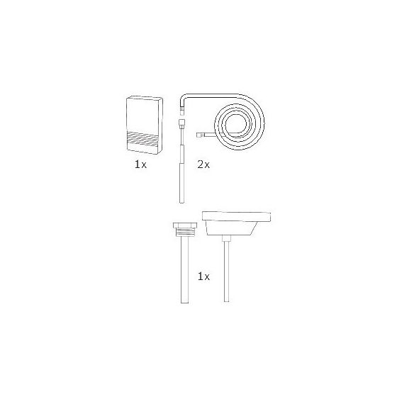 Junkers Bosch Solewärmepumpen Fühlerset 3 für Kunststoff-/Stahlrohrinstallationen, 120mm