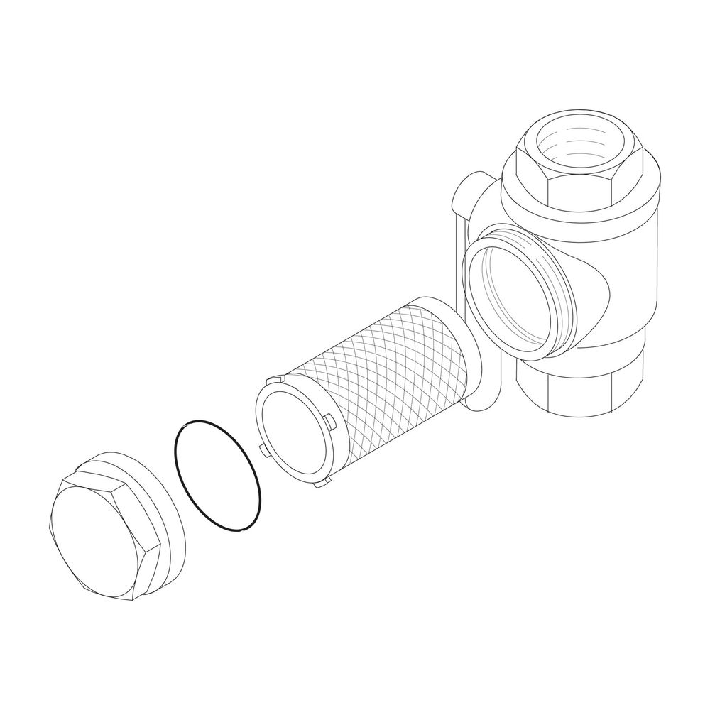 BOSCH Ersatzteil TTNR: 8733702114 Filter Kugelhahn DN32... JUNKERS-8733702114 4051516947606 (Abb. 1)