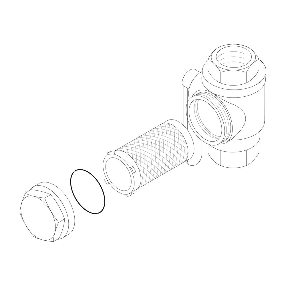 BOSCH Ersatzteil TTNR: 8733702117 Filter Kugelhahn DN25... JUNKERS-8733702117 4051516947637 (Abb. 1)