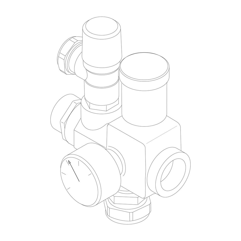 BOSCH Ersatzteil TTNR: 8733703258 Sicherheitsgruppe G1"2,5 bar... JUNKERS-8733703258 4054925368116 (Abb. 1)