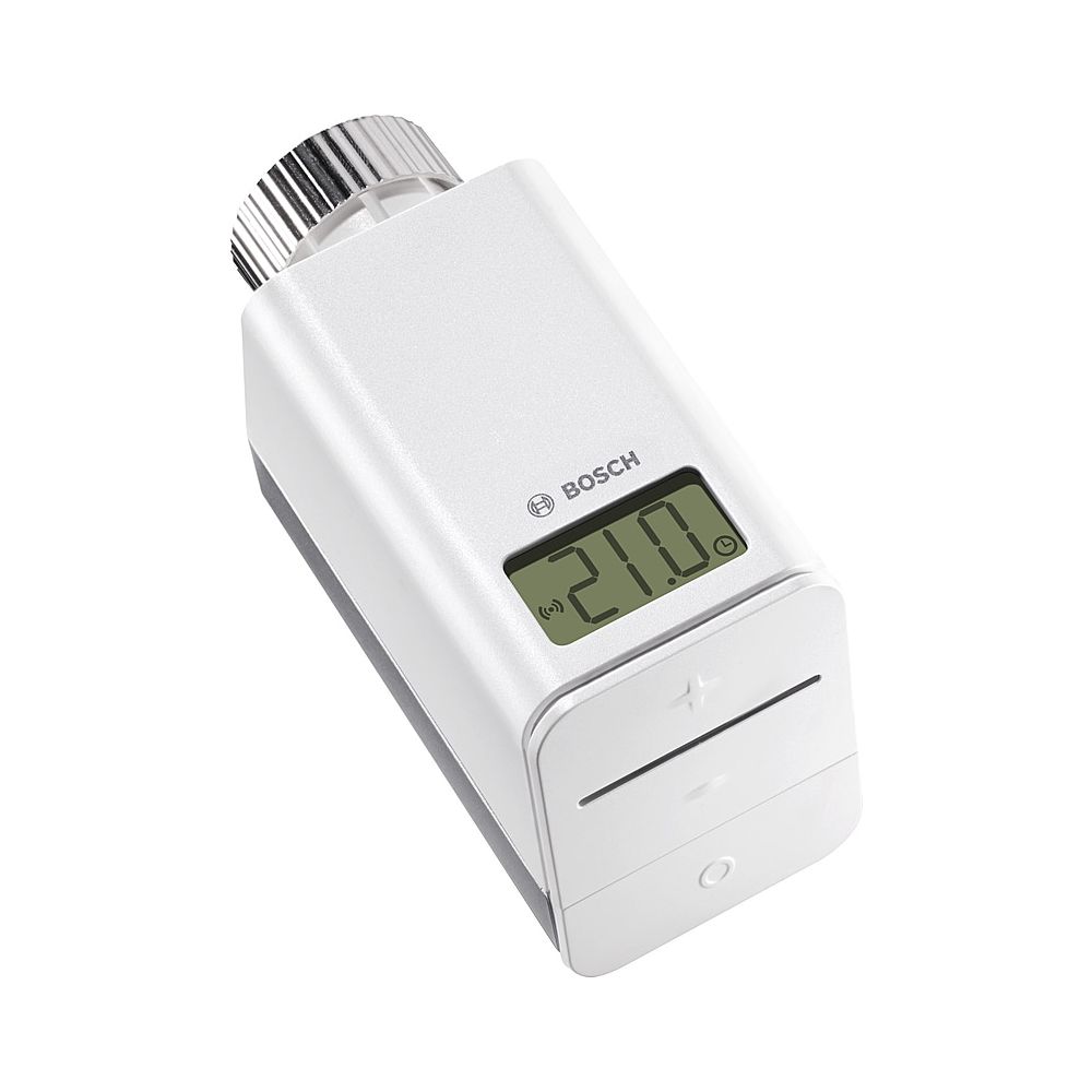 BOSCH Smart Home Heizkörperthermostat zur Temperatureinstellung, mit  Display · 7736701574 · Einzelraumregelung ·